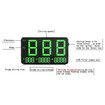 Universal GPS HUD Speedometer C80 Digital Display GPS Head Up Dispaly Speedometer Car Truck Odometer 4.5in Large Screen with Over Speed Warning MPH Fatigue Driving Alarm