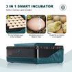 25 Eggs Incubator Chicken Hatcher Turning for Quail Duck Poultry Bird Hatching Automatic Humidity Control Candler