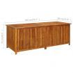 Garden Storage Box 200x80x75 cm Solid Wood Acacia