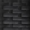 2-Seater Garden Bench with Cushion Black Poly Rattan