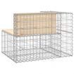 Garden Bench Gabion Design 92x71x65.5 cm Solid Wood Pine
