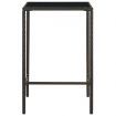 3 Piece Garden Bar Set Poly Rattan Brown