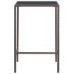 3 Piece Garden Bar Set with Cushions Poly Rattan Brown