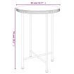 3 Piece Garden Dining Set Black Poly Rattan