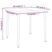 3 Piece Garden Dining Set Grey