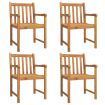 Garden Chairs 4 pcs 56x55.5x90 cm Solid Wood Acacia