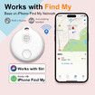 Portable GPS Tracking, Smart Anti Loss Device, GPS Smart Finders Tracker Device for Kids Pets White