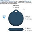 Portable GPS Tracking, Smart Anti Loss Device, GPS Smart Finders Tracker Device for Kids Pets Blue