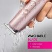 (Rose Gold)Hair Trimmer for Women,Waterproof Trimmer for Wet & Dry Use,Rechargeable Hair Trimmer,Electric Razor&Shaver with Standing Recharge Dock