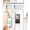 Keyless Entry Door Lock with Keypad,Fingerprint Door Lock,Smart Locks for Front Door,Electronic Keypad Smart Deadbolt Lock,Biometric Smart Digital Door Lock with Code,Auto Lock,Bluetooth