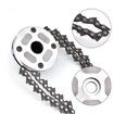 Universal Weed Eater Head, Chain Trimmer Head 65Mn, Garden Lawn Mower, Mower Tool Accessories for Outside Garden Lawn Glass (Black)