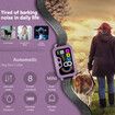 Rechargeable Smart Dog Training Bark Collar,Automatic Anti Barking Training Collar with 8 Adjustable Sensitivity for Large Medium Small Dogs(Purple)