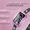 Rechargeable Smart Dog Training Bark Collar,Automatic Anti Barking Training Collar with 8 Adjustable Sensitivity for Large Medium Small Dogs(Purple)