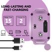 Rechargeable Smart Dog Training Bark Collar,Automatic Anti Barking Training Collar with 8 Adjustable Sensitivity for Large Medium Small Dogs(Purple)
