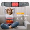 Portable Cordless Heating Pad with Massager for Back Brace Heating Back Belt and Abdomen Warmer with 3 Modes