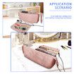 Large Capacity Heating Mat for Hot Hair Iron Tools, 2 in 1 Travel Bag, Heat Resistant Mat for Hair Straighteners, Curlers, Dryers,Pink,1 Pack