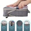4 pcs Pack Travel Luggage Compression Bags - Lightweight, Dustproof, and Versatile Storage Organizers Color Red