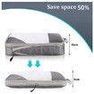 4 pcs Pack Travel Luggage Compression Bags - Lightweight, Dustproof, and Versatile Storage Organizers Color Red