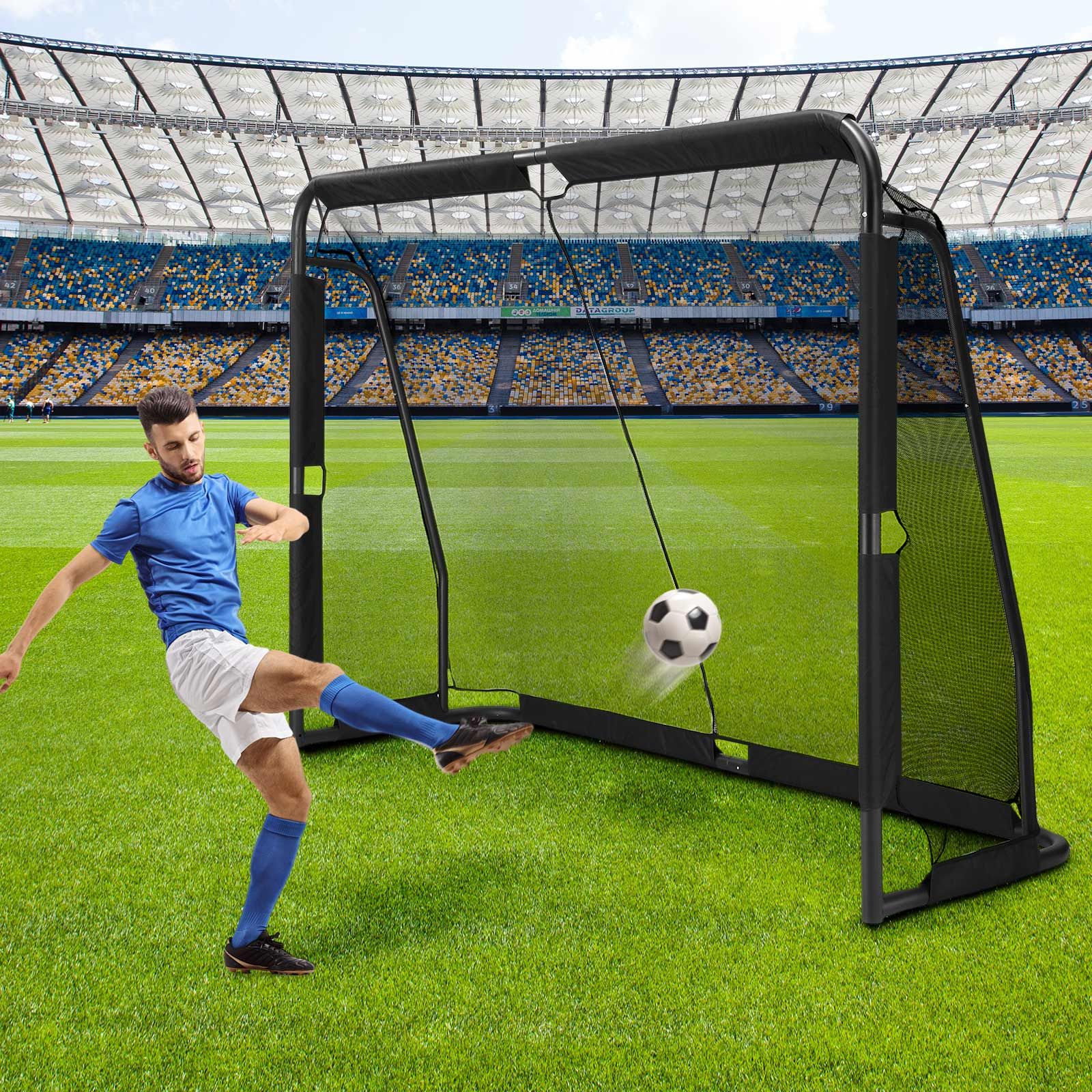 Soccer Goal Football Net Set Metal Frame Backyard Game Training Practice Sports Match Equipment Kids Adults 3x2m