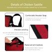 1pc Chicken Saddles Birds Chicken Dress with Adjustable Strap Male Hen Saddle Birds Back Sides Protector for Chicken Birds Color Blue