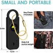 Rechargeable Personal Safety Alarm for Women, 135 dB Loud Self Defense Keychain Siren with LED Strobe Light, Personal Emergency Security Safe Devices Key Chain Alarms for Women Kids Elderly (Black)