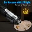 Handheld Vacuum Cordless 6500PA Car Vacuum Portable Vacuum Cleaner with LED Light with Multiple Accessories, Storage Bag for Home Car Office(Black)