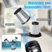 Handheld Vacuum Cordless 6500PA Car Vacuum Portable Vacuum Cleaner with LED Light with Multiple Accessories, Storage Bag for Home Car Office(Black)
