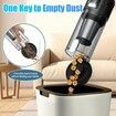 Handheld Vacuum Cordless 6500PA Car Vacuum Portable Vacuum Cleaner with LED Light with Multiple Accessories, Storage Bag for Home Car Office(Black)
