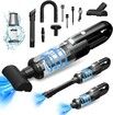 Handheld Vacuum Cordless 6500PA Car Vacuum Portable Vacuum Cleaner with LED Light with Multiple Accessories, Storage Bag for Home Car Office(Black)
