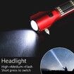 Car Safety Hammer Flashlight LED High Lumens Rechargeable Solar Powered Escape Kit, Window Glass Breaker and Seatbelt Cutter(Red)