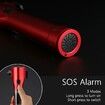 Car Safety Hammer Flashlight LED High Lumens Rechargeable Solar Powered Escape Kit, Window Glass Breaker and Seatbelt Cutter(Red)
