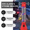 Car Safety Hammer Flashlight LED High Lumens Rechargeable Solar Powered Escape Kit, Window Glass Breaker and Seatbelt Cutter(Red)