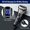 Electric Razor Shavers for Face,Razors for Shaving Face Men Electric Shavers Cordless Rechargeable Beard Shaver Waterproof LED Display Wet Dry Use