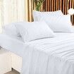 Bedding Sheets Set 4 Piece Bedding Brushed Microfiber  Shrinkage and Fade Resistant Easy Care (CALFORNIA KING SIZE, white)