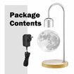 Levitating Moon Light LED Floating Bedside Table Night Lamp 3D Printing Magnetic Home Decor 3 Colours Phone Charger