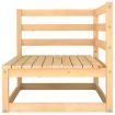 4 Piece Garden Lounge Set Solid Pinewood