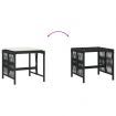 Garden Stools with Cushions 4 pcs Black 41x41x36 cm Poly Rattan