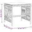 Garden Stools with Cushions 4 pcs Black 41x41x36 cm Poly Rattan