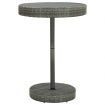 5 Piece Garden Bar Set Grey Poly Rattan&Solid Wood Acacia