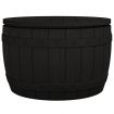 3-in-1 Garden Storage Box Black Polypropylene