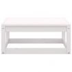 5 Piece Garden Lounge Set White Solid Pinewood