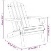 Garden Adirondack Chairs 2 pcs Solid Wood Acacia