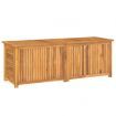 Garden Storage Box with Bag 150x50x53 cm Solid Wood Teak