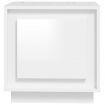 Bedside Cabinet High Gloss White 44x35x45 cm Engineered Wood