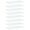 Bookshelf Boards 8 pcs White 40x20x1.5 cm Engineered Wood