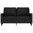 2-Seater Sofa Black 120 cm Velvet