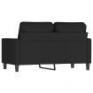 2-Seater Sofa Black 120 cm Velvet