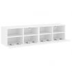TV Wall Cabinets 2 pcs White 60x30x30 cm Engineered Wood