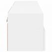 TV Wall Cabinets 2 pcs White 60x30x30 cm Engineered Wood