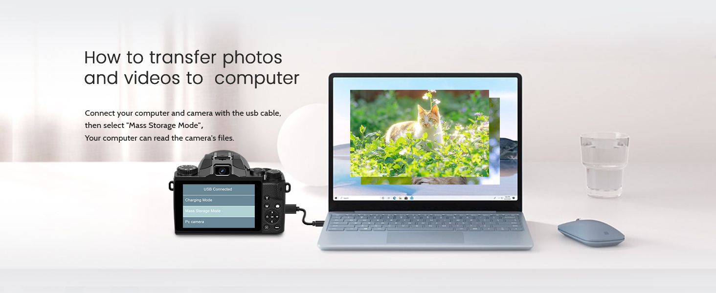 Digital Camera,4k Cameras for Photography & Video,64MP WiFi Touch Screen Vlogging Camera with Flash,32GB SD Card,Lens Hood,3000mAH Battery,Front and Rear Cameras - Black